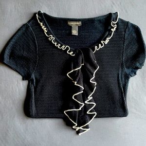 Banana Republic Sweater ruffle detail S